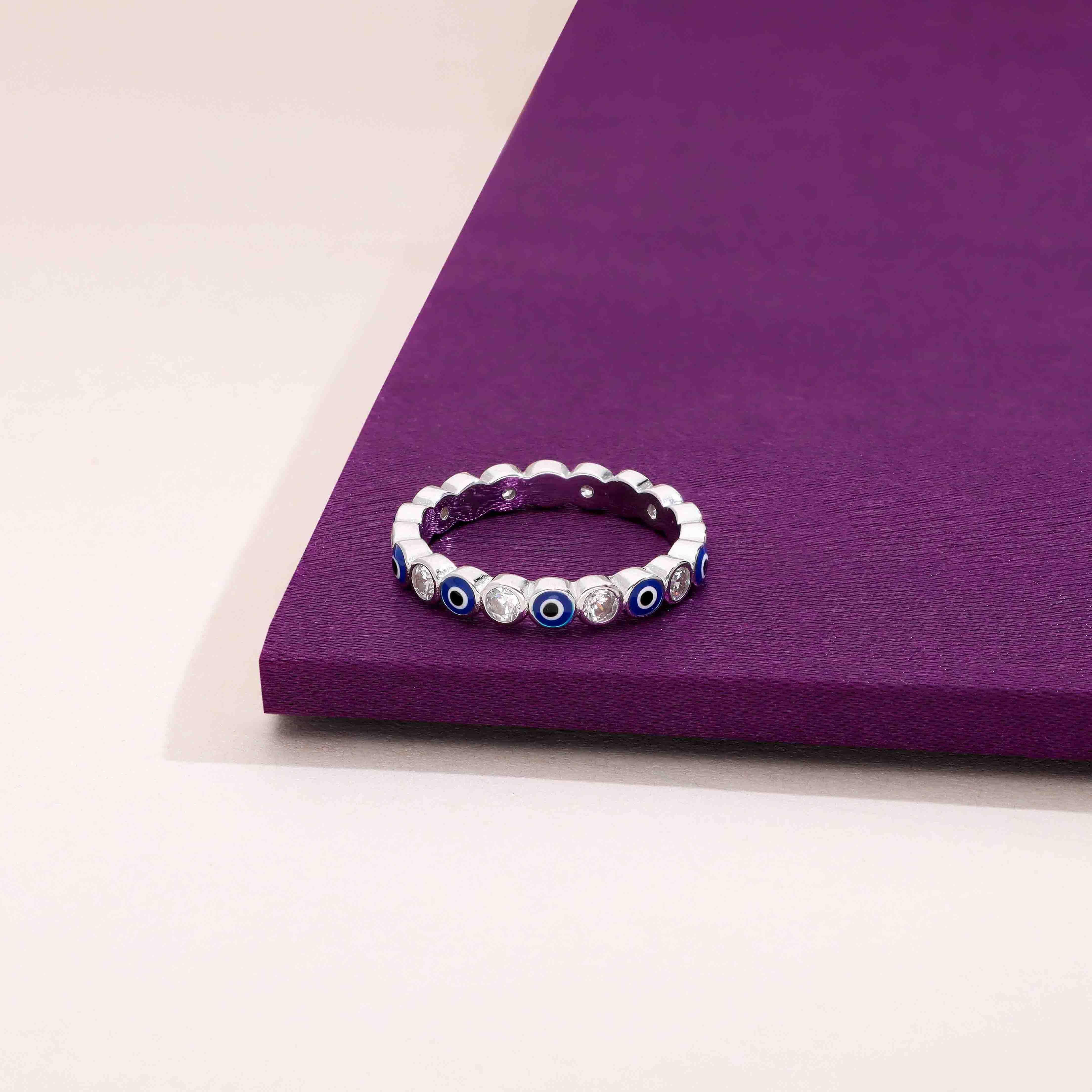 Stylish Multi Style Evil Eye Ring - Image 5