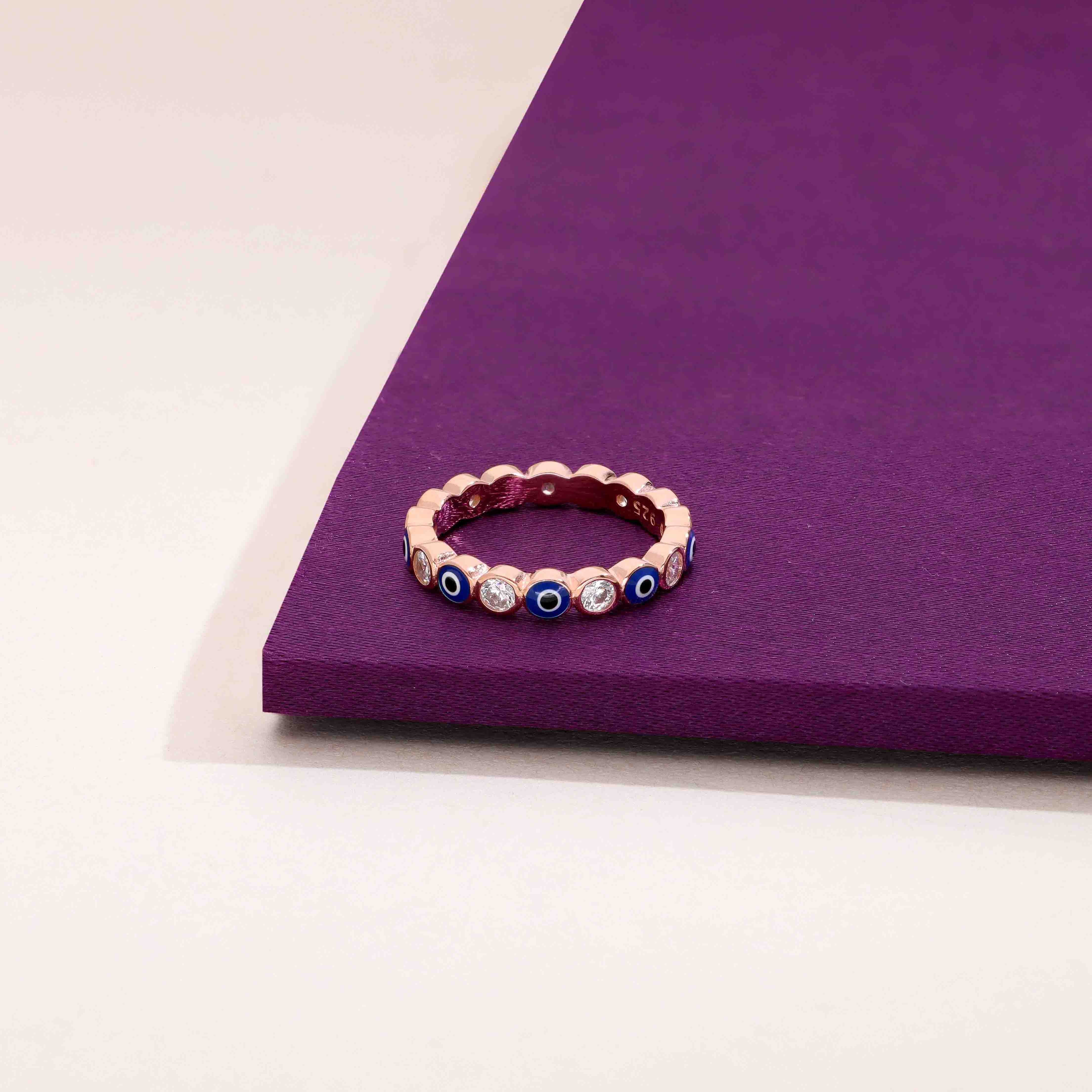 Stylish Multi Style Evil Eye Ring - Image 6