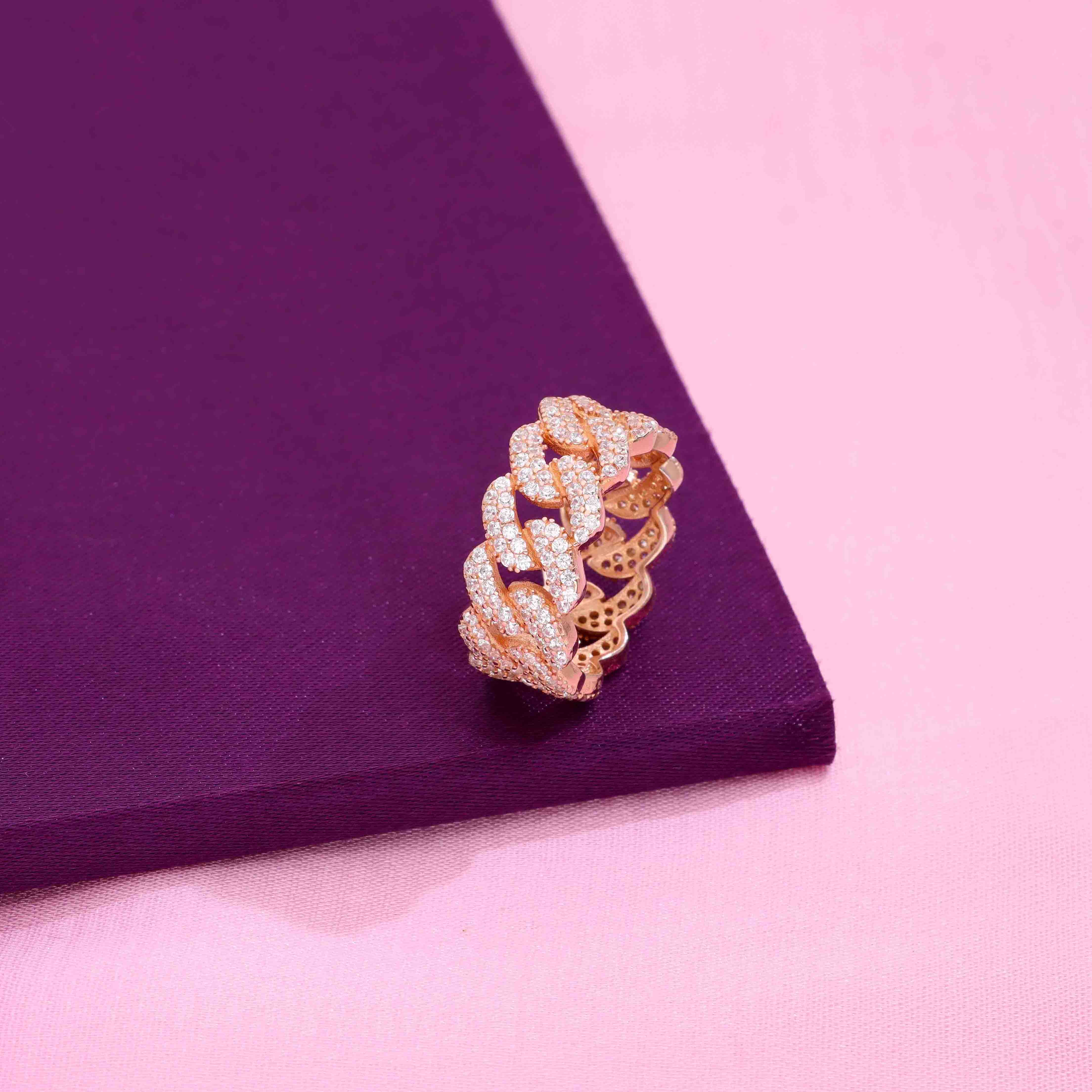 Interlocked Intricacy Statement Silver Ring - Image 7